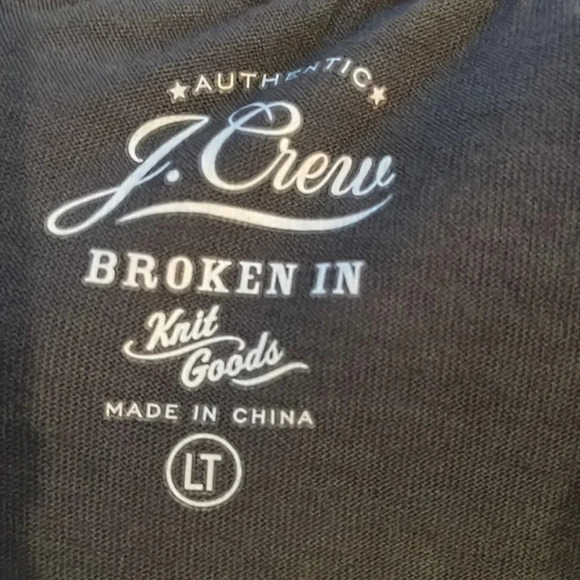 NWT TALL BROKEN IN POCKET CREWNECK TEE NAVY BLUE SIZE LARGE TALL - Picture 9 of 9